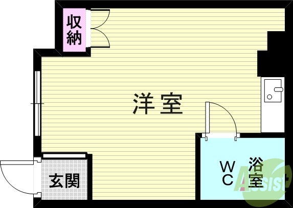 明石市松の内のマンションの間取り