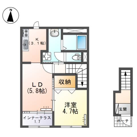 アイリス南大分IIの間取り