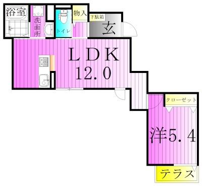 グラナーデ関原の間取り