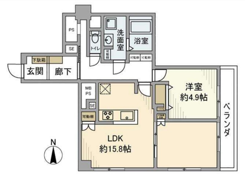 マンションウィスタリアの間取り