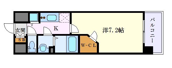 名古屋市中村区若宮町のマンションの間取り