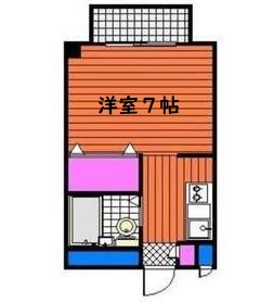 福岡市中央区唐人町のマンションの間取り