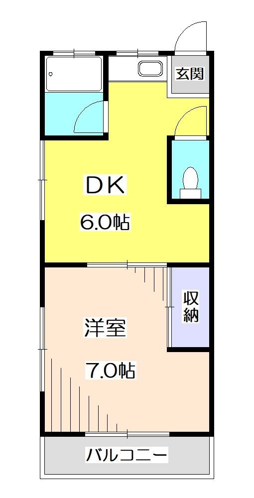 第一山下コーポの間取り