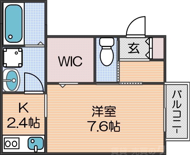 大阪市西成区聖天下のアパートの間取り