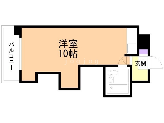 札幌市西区琴似二条のマンションの間取り