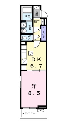 リゼオ　スワの間取り