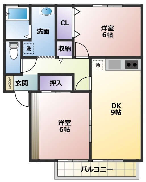 セジュール出戸町Ａの間取り