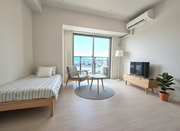 居室・リビング　白基調の洋室。