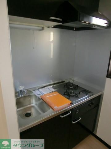 キッチン　２口ガスシステムキッチン