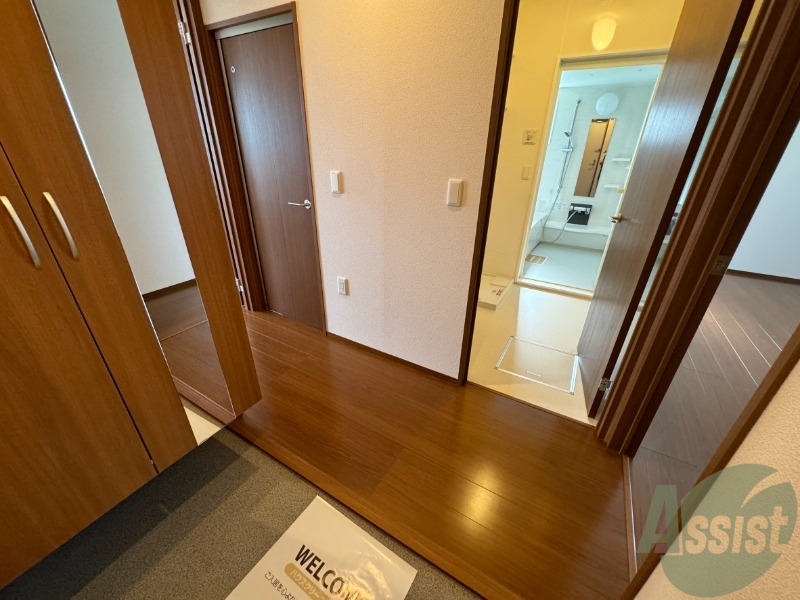 玄関　玄関から撮影しました。明るい印象ですね。