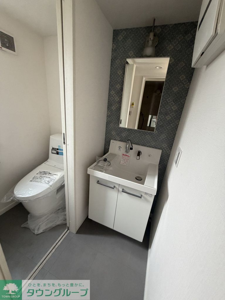 洗面設備　同お建物の別のお部屋のイメージです。また新築につき完成前と…