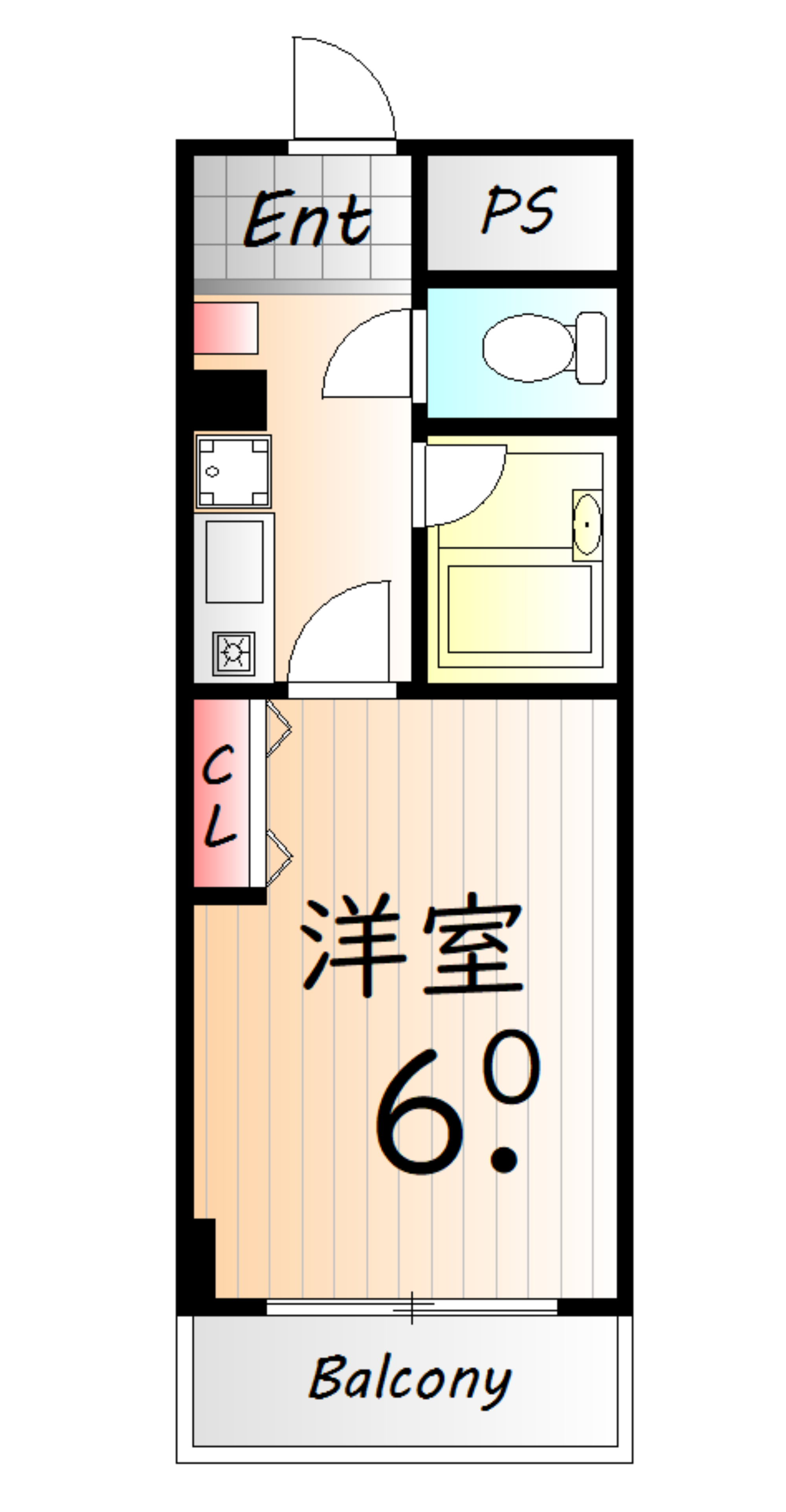 フロール須磨の間取り写真