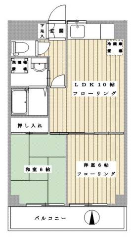 パレ岸町の間取り写真