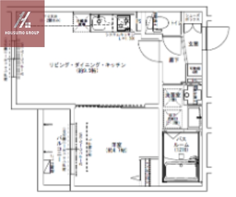 Louis Apartment 長瀬ノールの間取り写真