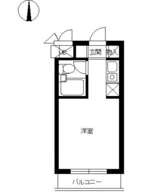 スカイコート元住吉第2の間取り写真