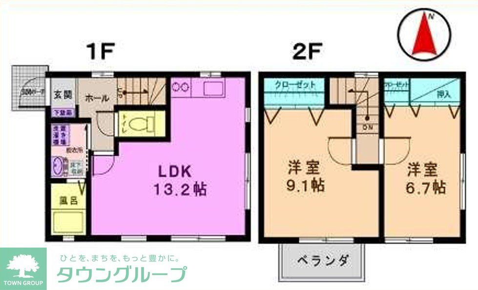 ベルメゾンの間取り写真