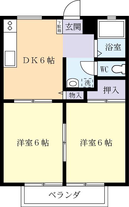 成島ハイツの間取り写真