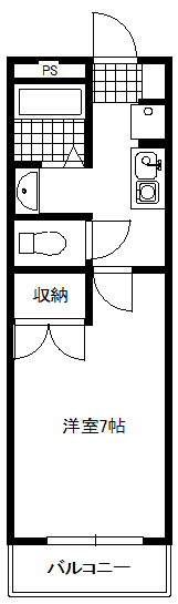 わかばハイツの間取り写真