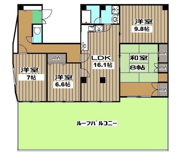 サザンシャトーの間取り写真