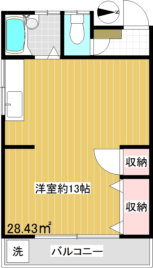 三鷹市上連雀のアパートの間取り