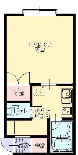 酒田市日の出町のアパートの間取り