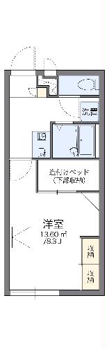 レオパレス東香里の間取り