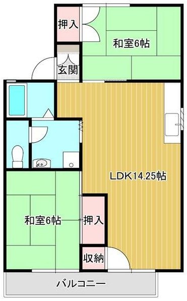 ハイツ・ラポールの間取り