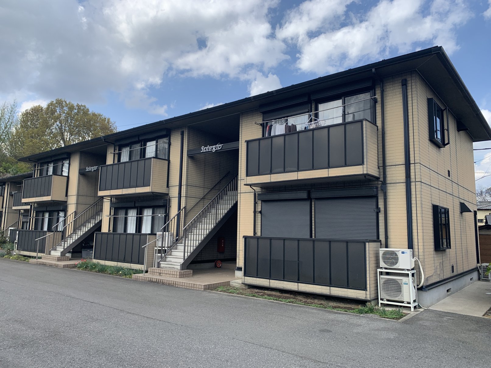 建物外観　南向きで日当たり良好