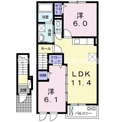 ベル　アンジュの間取り