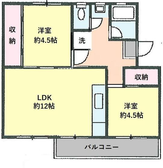 寺尾台住宅８号棟の間取り