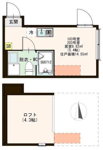 ハーモニーテラス千住大橋の間取り