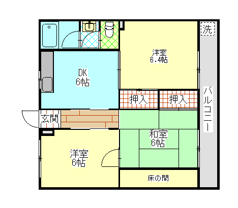 マンション加地の間取り