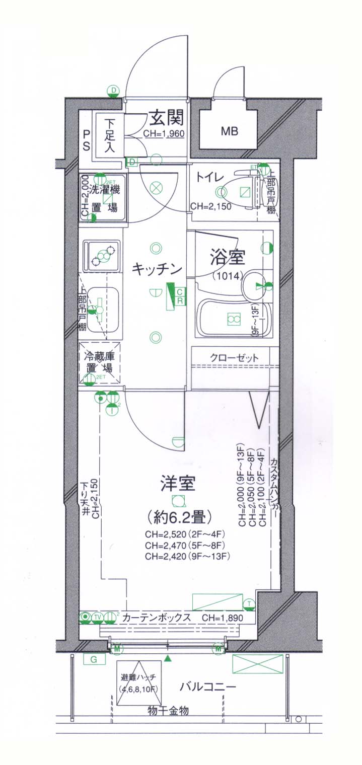 パレステュディオ渋谷ＷＥＳＴの間取り