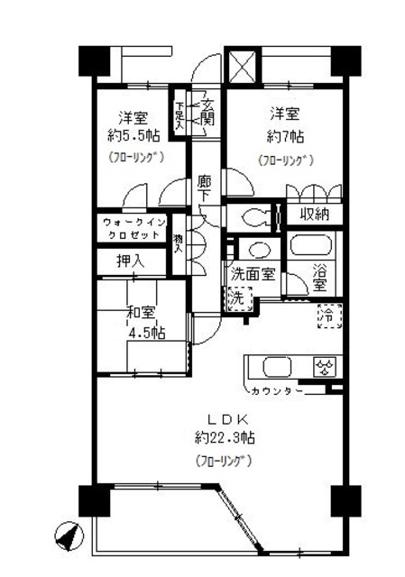 【東山公園レジデンスの間取り】