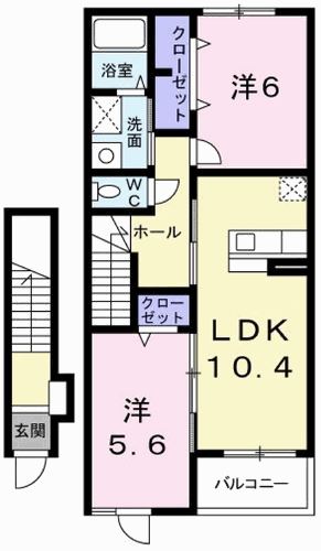 サンリットベルＢ棟の間取り