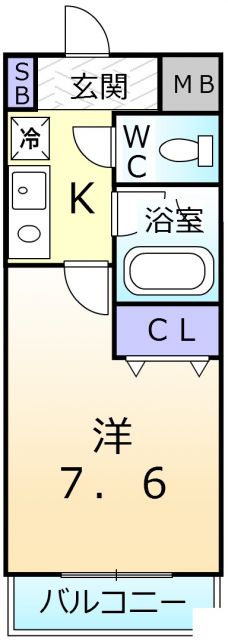 ベルデ堺東の間取り