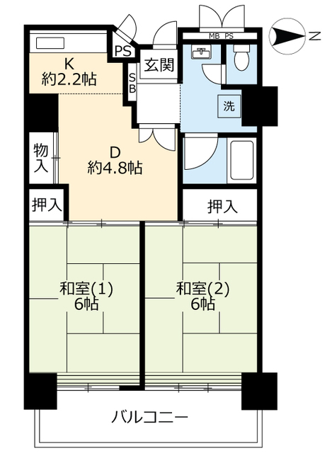 ＵＲ武庫川の間取り