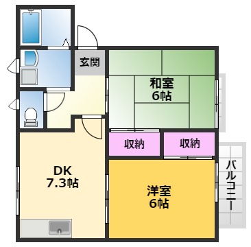 シュライクハイツの間取り