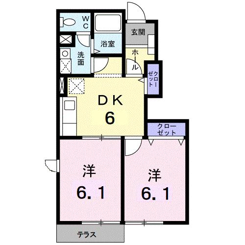 シフォン・ルーブルIIの間取り