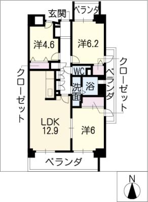 サーナ野並の間取り