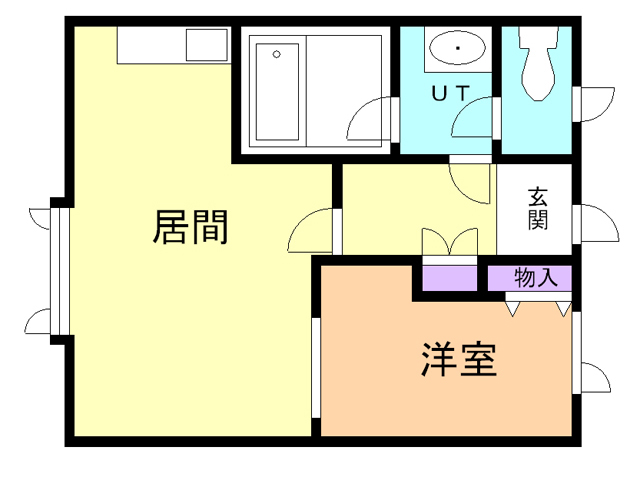 苫小牧市泉町のアパートの間取り