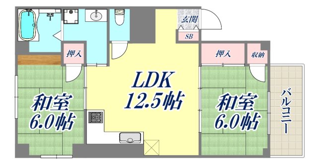 バレンシア歌敷山の間取り