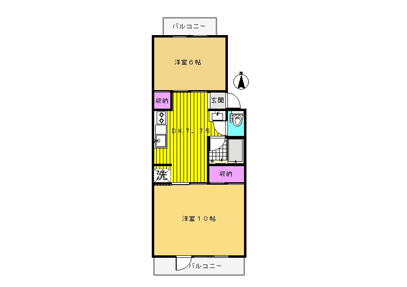 福山ロイヤルハイツの間取り