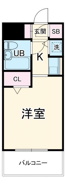 横浜市神奈川区白幡南町のマンションの間取り