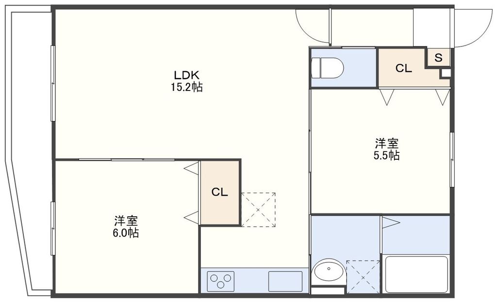 ファースト・ステージ戸町の間取り