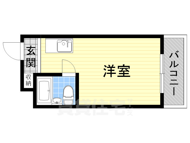 堺市堺区新在家町東のマンションの間取り