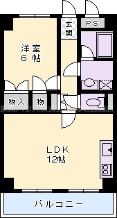 第一マンション寺直の間取り