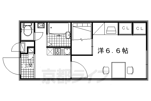 レオパレスヴィレッジ殿城の間取り