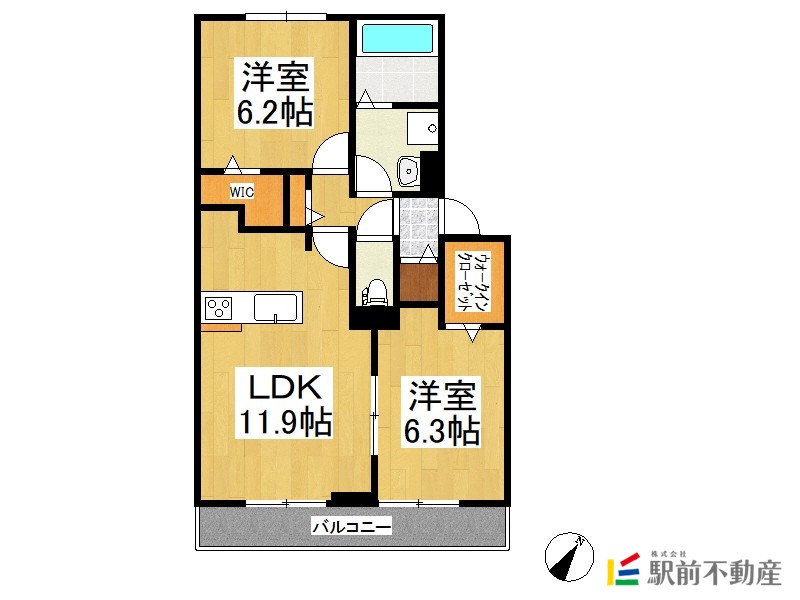 Ｄ－ｒｏｏｍ香住ヶ丘IIの間取り