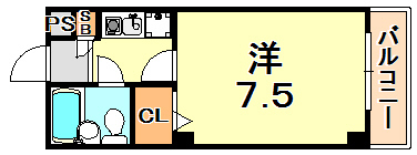 神戸市垂水区川原のマンションの間取り